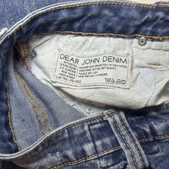 Dear John Woman’s Comfort Straight Leg Jeans Size 31/28 Distressed - Picture 7 of 9